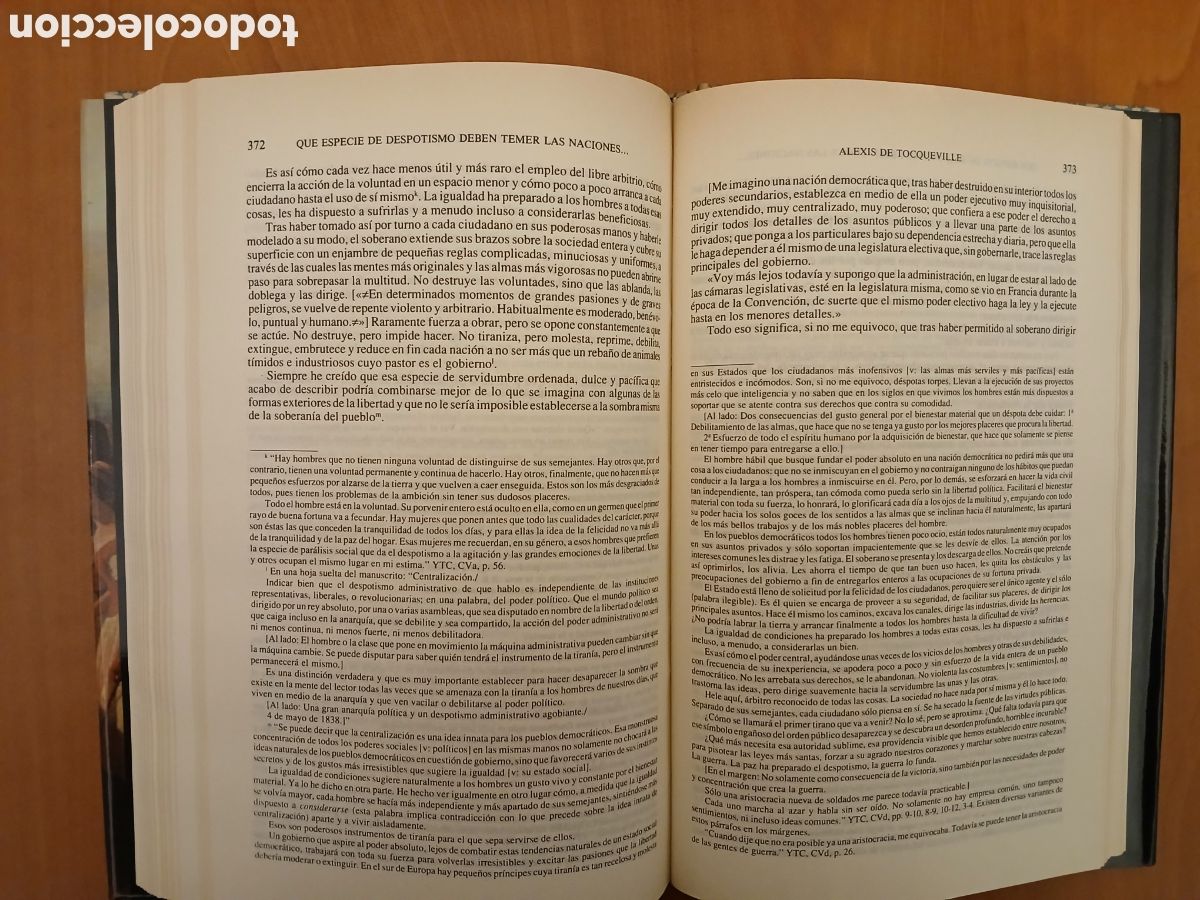 Libros de segunda mano: La Democracia en Am&eacute;rica 2 tomos ( Completa ). Alexis de Tocqueville. - Foto 15