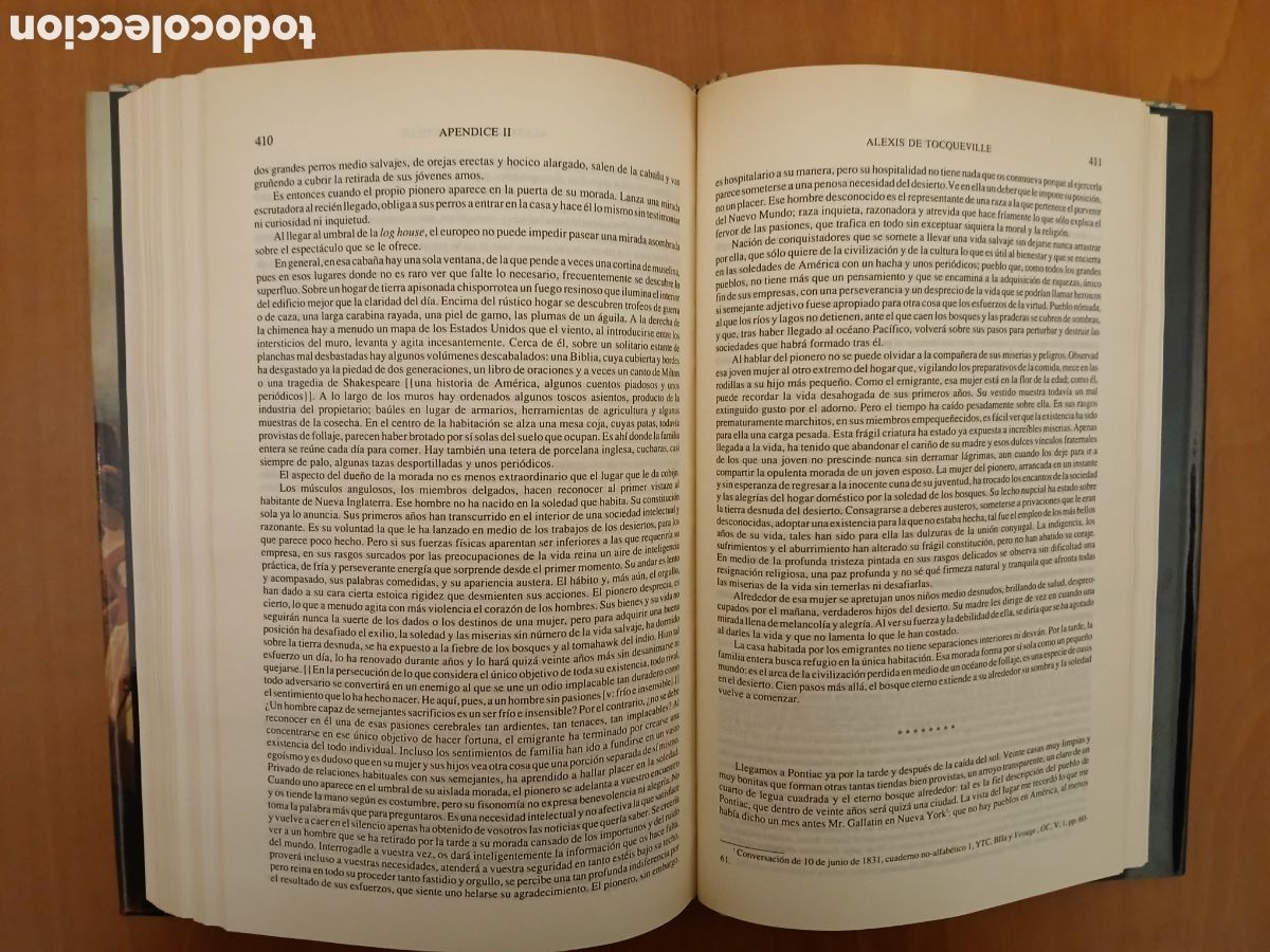 Libros de segunda mano: La Democracia en Am&eacute;rica 2 tomos ( Completa ). Alexis de Tocqueville. - Foto 16