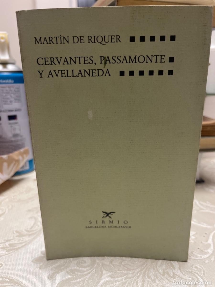Libros de segunda mano: Riquer, Mart&iacute;n de.- Cervantes, Pasamonte y Avellaneda - Foto 1