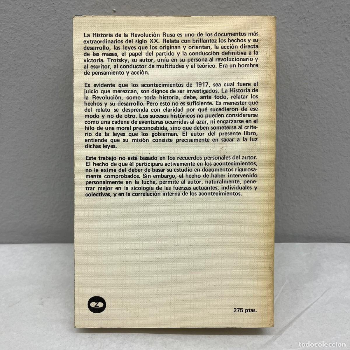 Libros de segunda mano: HISTORIA DE LA REVOLUCION RUSA - LE&Oacute;N TROTSKY - EDICIONES ZERO - 1973 / 217 - Foto 2