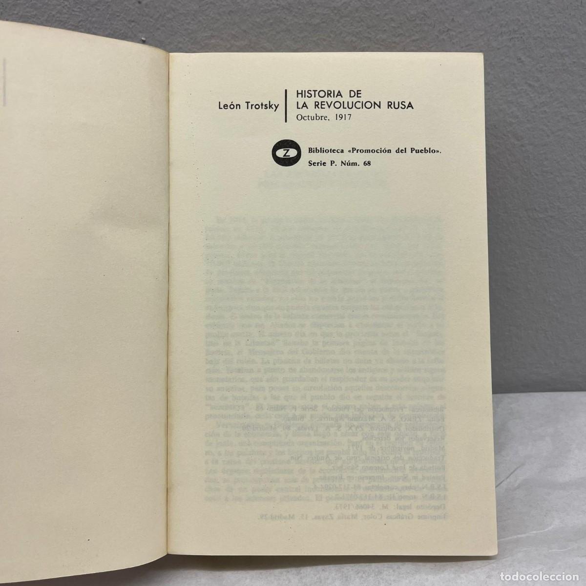 Libros de segunda mano: HISTORIA DE LA REVOLUCION RUSA - LE&Oacute;N TROTSKY - EDICIONES ZERO - 1973 / 217 - Foto 4