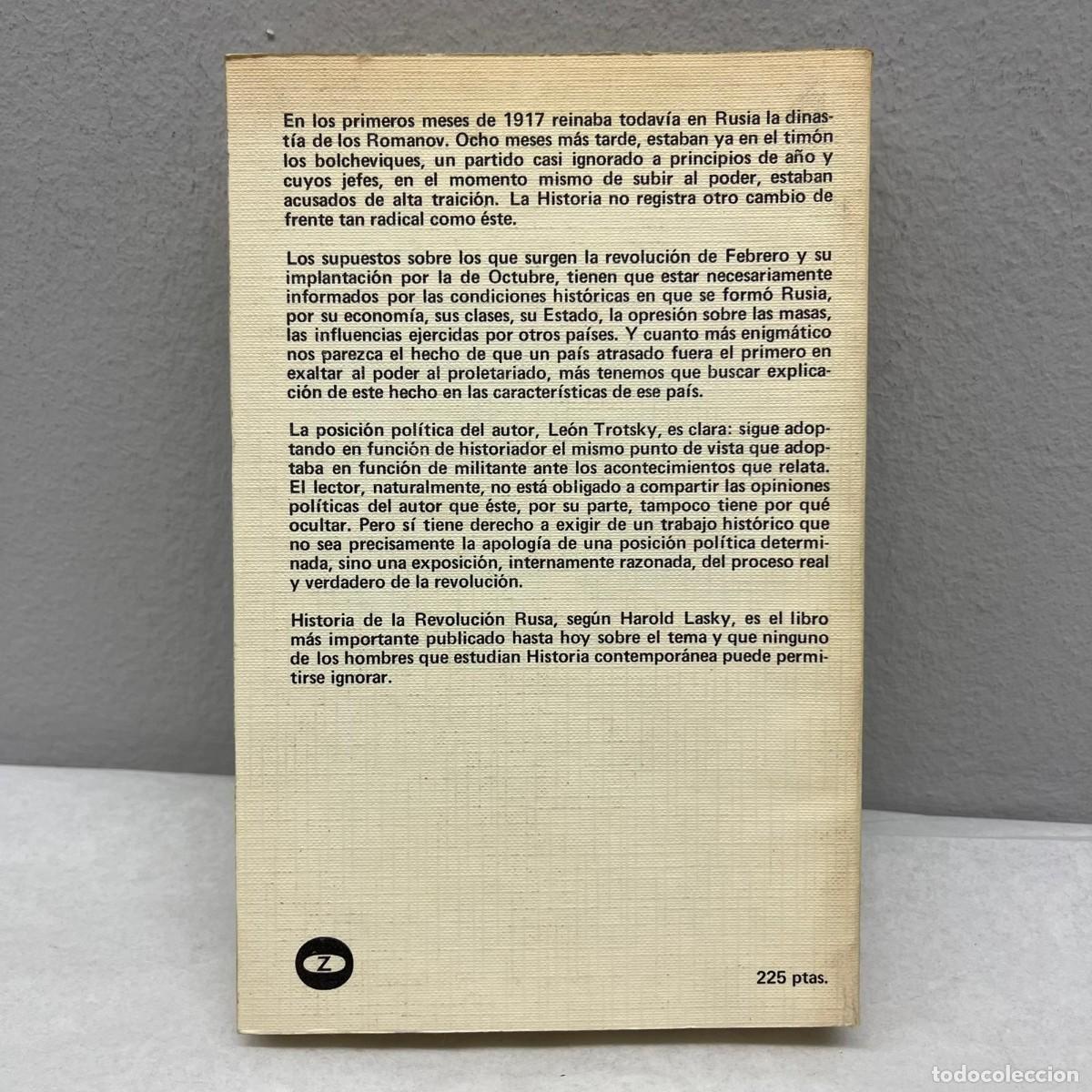Libros de segunda mano: HISTORIA DE LA REVOLUCION RUSA - TROTSKY - EDITORIAL ZERO - 1973 / 326 - Foto 2