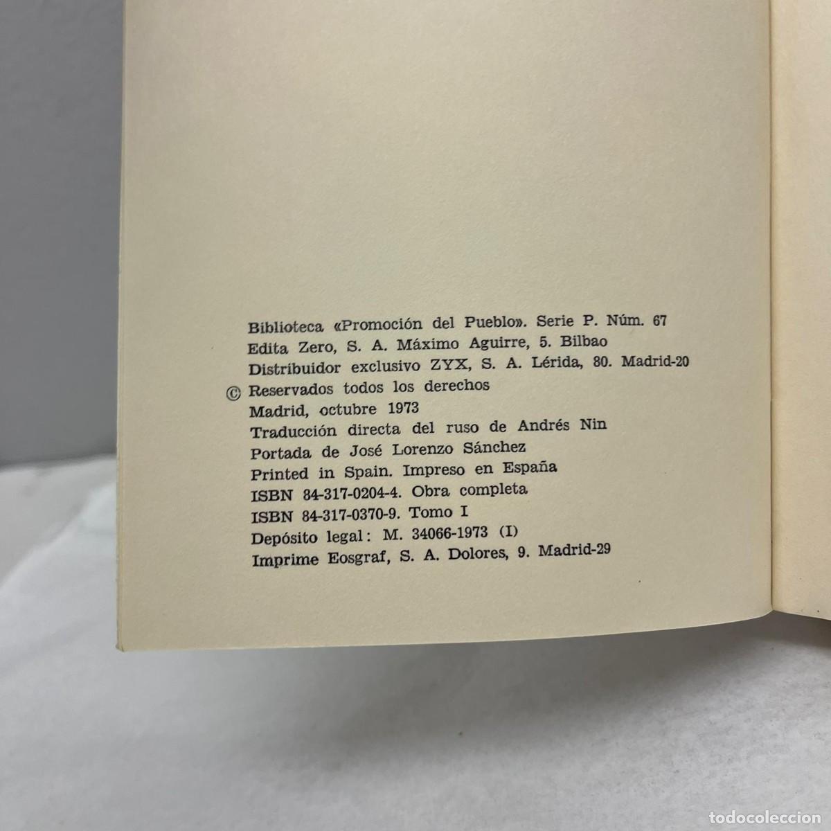 Libros de segunda mano: HISTORIA DE LA REVOLUCION RUSA - TROTSKY - EDITORIAL ZERO - 1973 / 326 - Foto 5