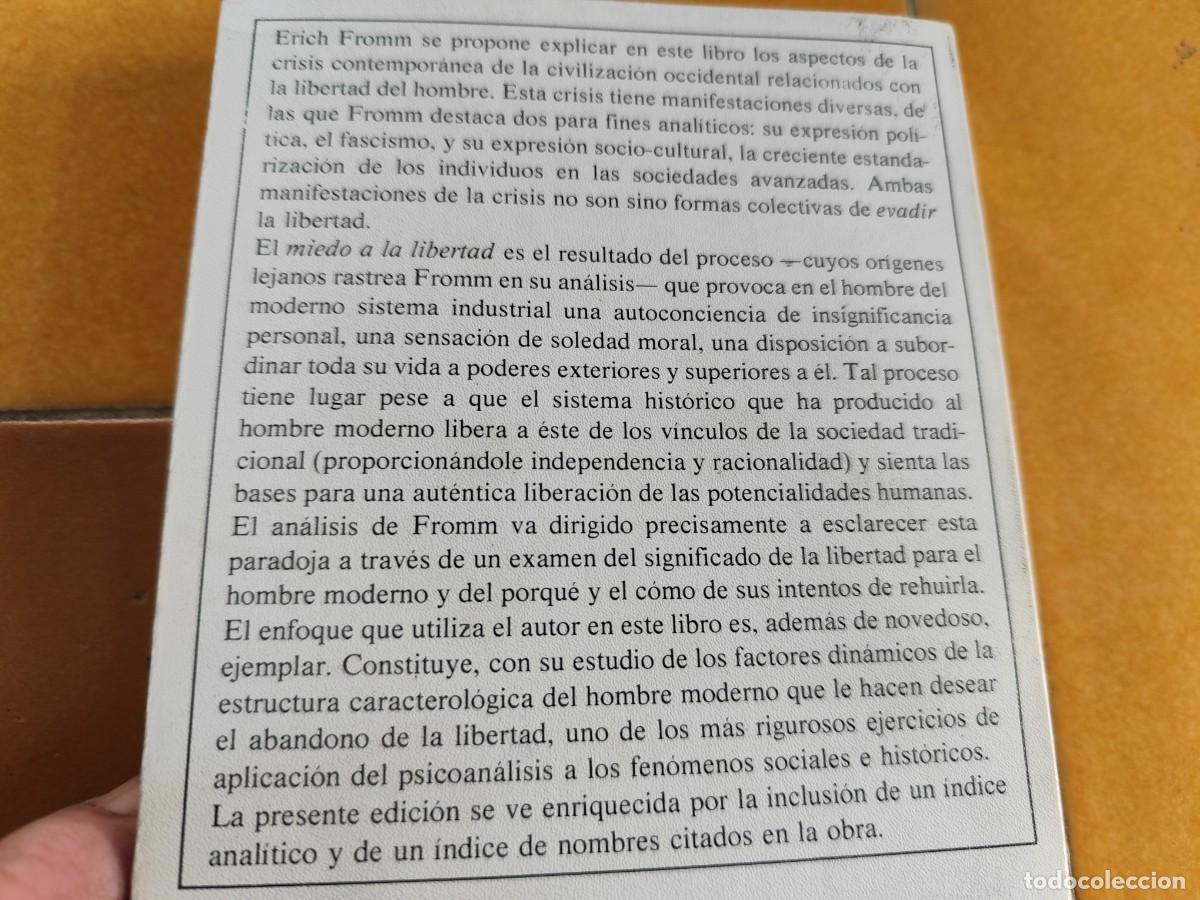 Libros de segunda mano: EL MIEDO A LA LIBERTAD / E.FROMM / ZUX 33 / PAIDOS - Foto 5