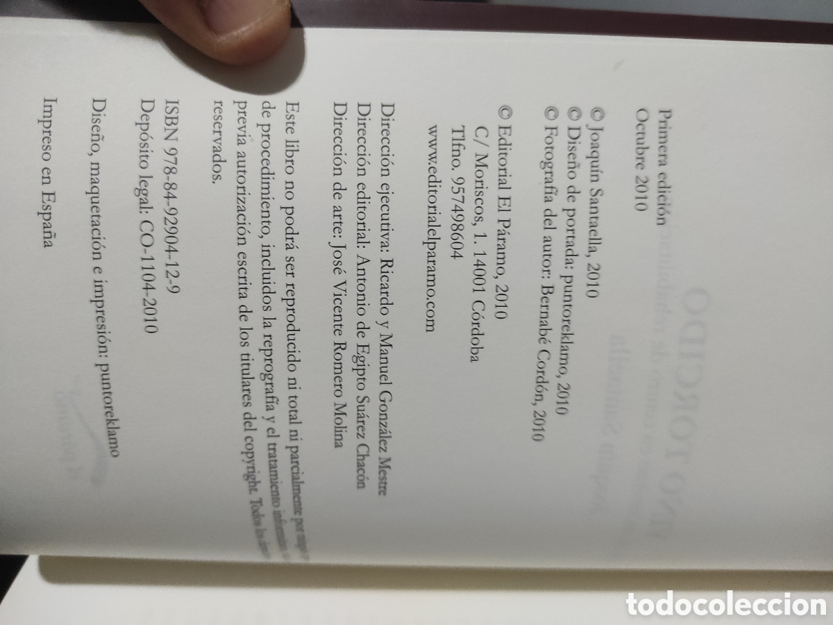 Libros de segunda mano: JOAQU&Iacute;N SANTAELLA - VINO TORCIDO - EDICIONES EL P&Aacute;RAMO - Foto 3