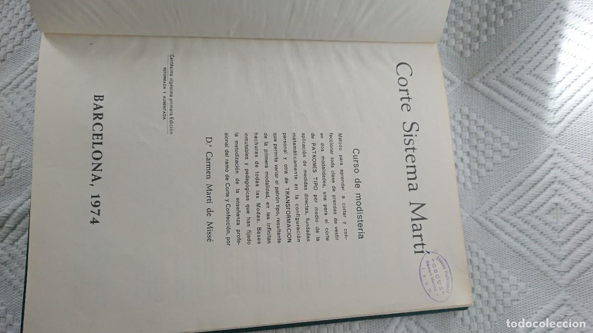 Libros de segunda mano: Corte Sistema Marti, modisteria - Foto 2