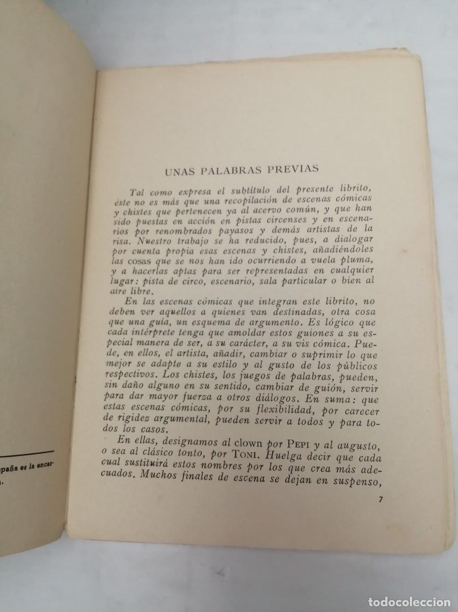 Libros de segunda mano: PAYASADAS: Escenas C&oacute;micas Representables - Foto 3