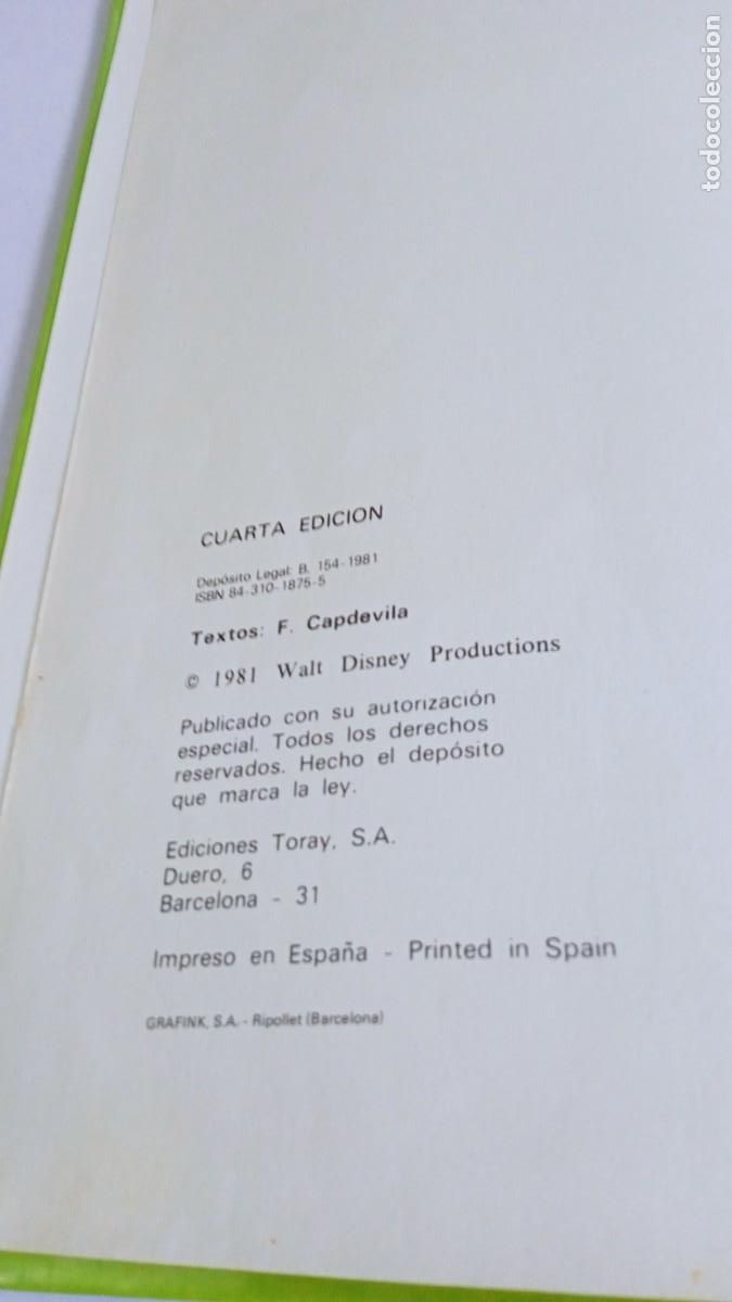 Libros de segunda mano: DISNEYCOLOR Tomo 4 Ediciones Toray - Foto 5