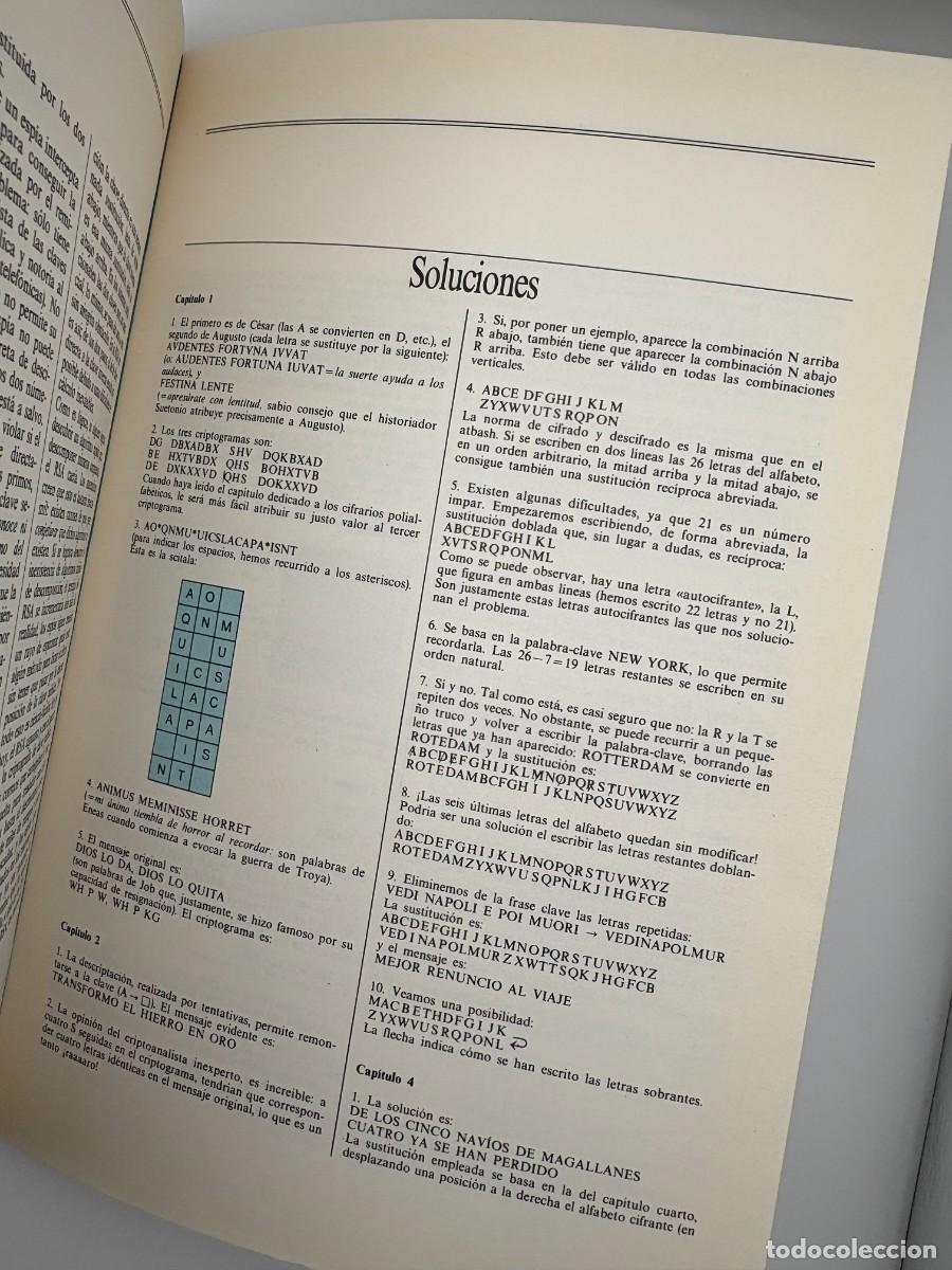Libros de segunda mano: C&oacute;digos Secretos, Andrea Sgarro - 1&ordf; Ed. Madrid, 1990 - Foto 10