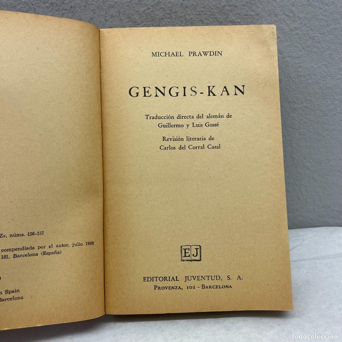 Libros de segunda mano: GENGIS KAN - MICHAEL PRAWDIN - EDITORIAL JUVENTUD - 1968 / 703 - Foto 4