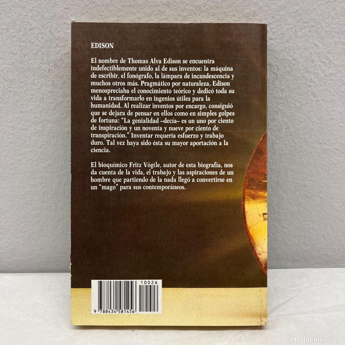 Libros de segunda mano: EDISON - FRITZ V&Ouml;GTLE - SALVAT EDITORES - 1985 / 707 - Foto 2
