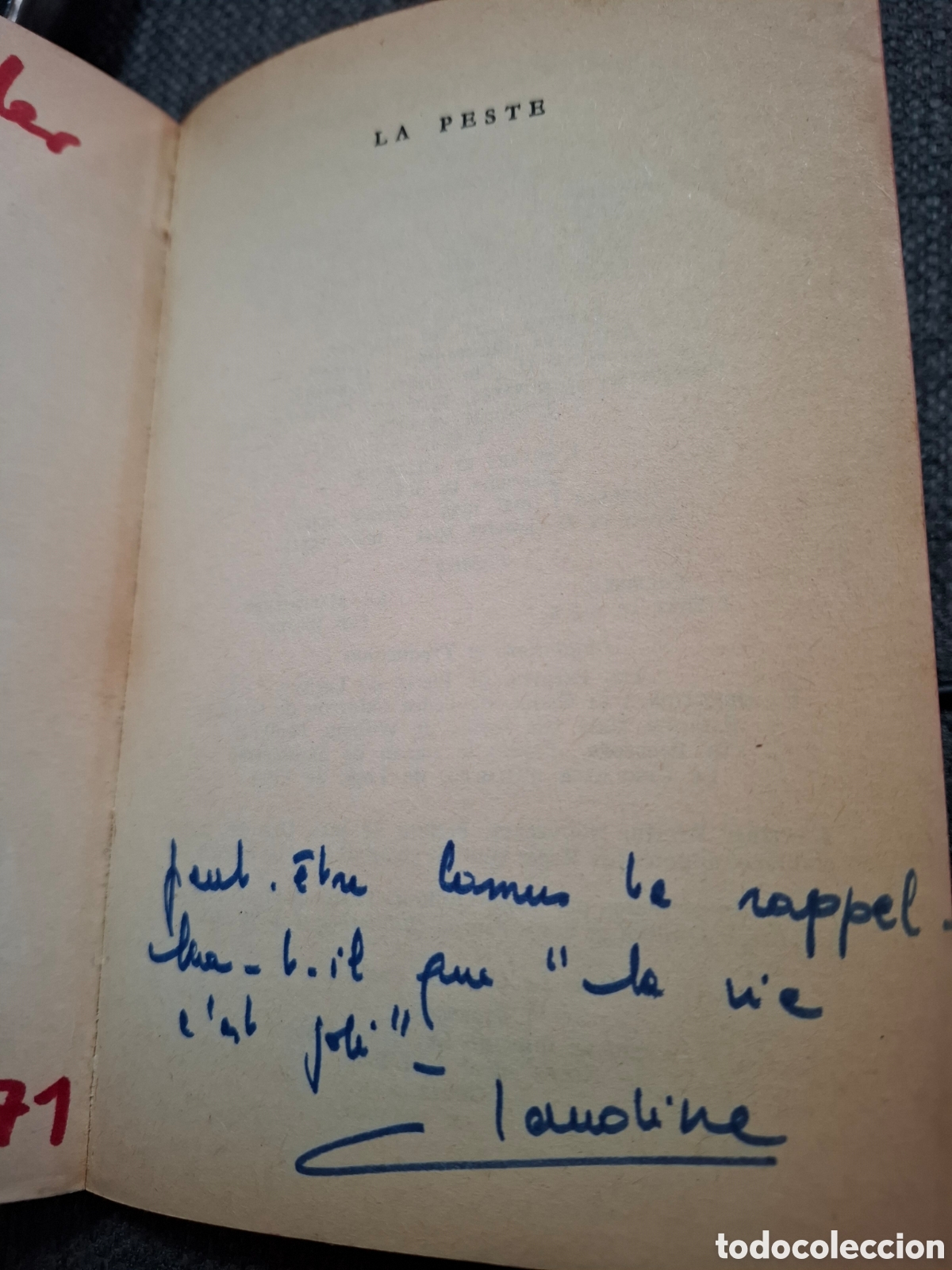 Libros de segunda mano: ALBERT CAMUS LA PESTE GALLIMARD EN FRANC&Eacute;S - Foto 4