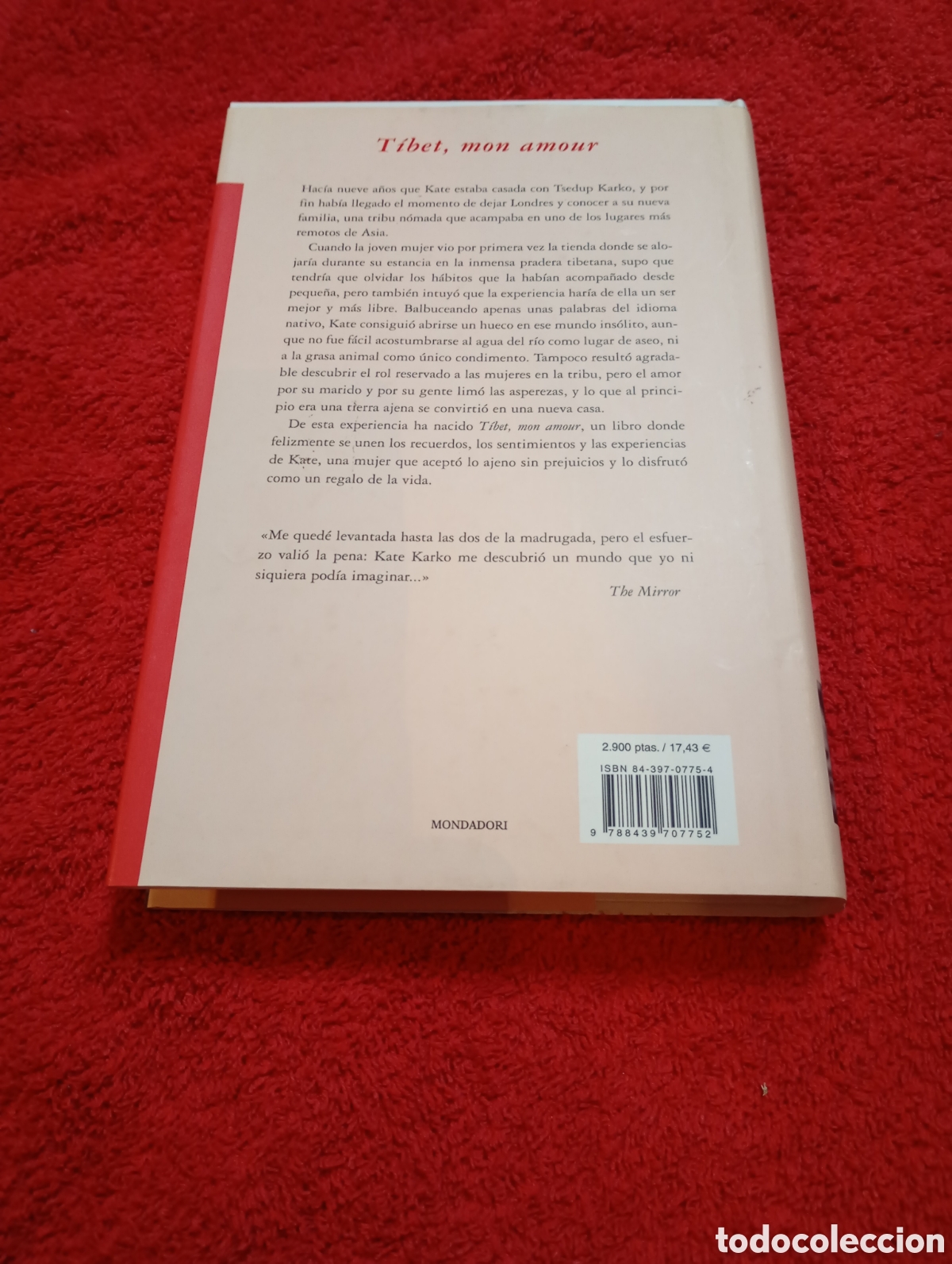 Libros de segunda mano: T&iacute;bet. Mun amour. Libro - Foto 2