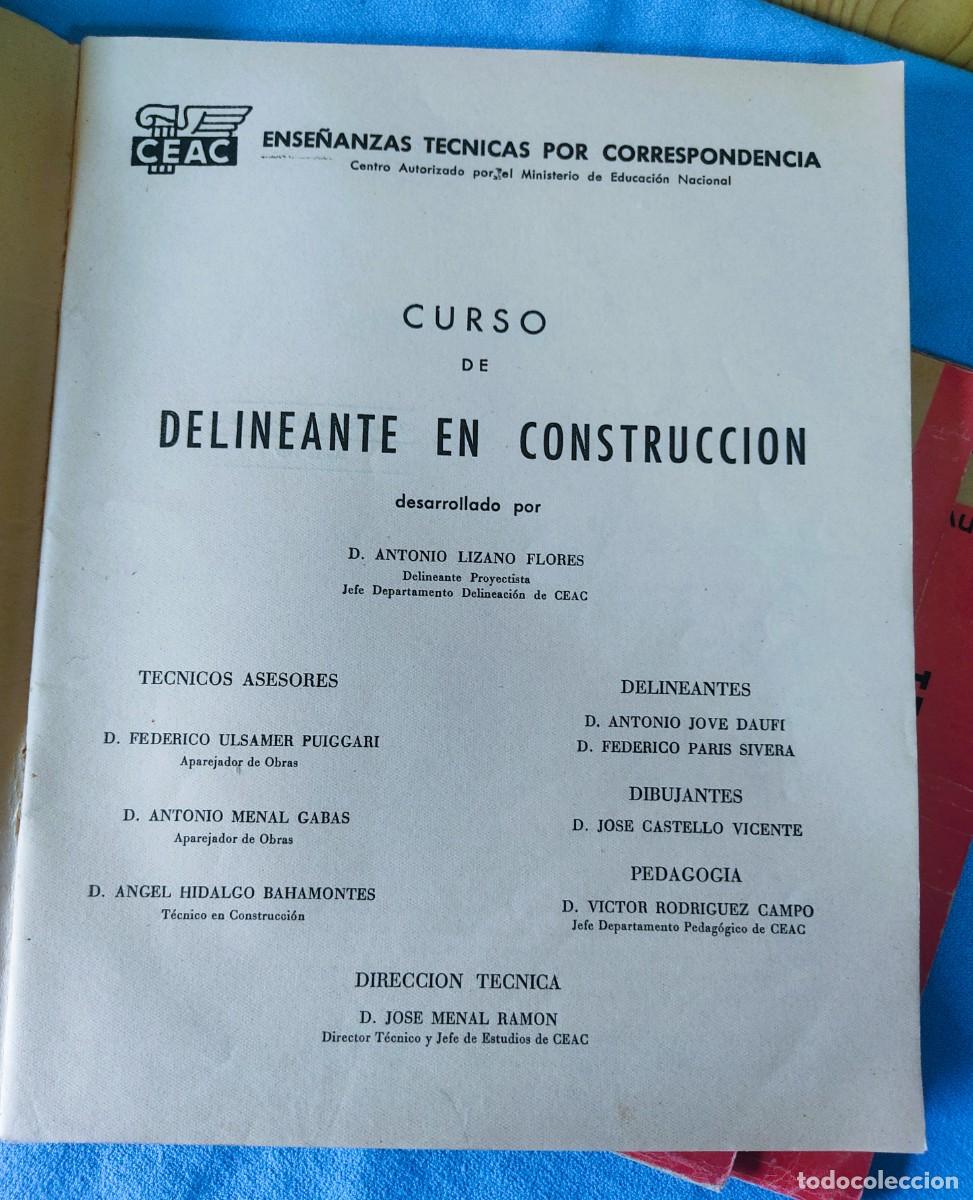 Libros de segunda mano: CURSO DELINEANTE EN CONSTRUCCION DE CEAC A&Ntilde;O 1957 - Foto 3