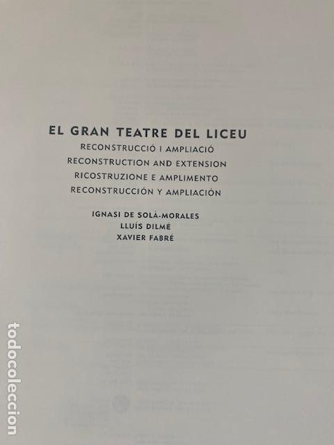 Libros de segunda mano: Gran Teatre del Liceu. Barcelona. 6 libros - Foto 3