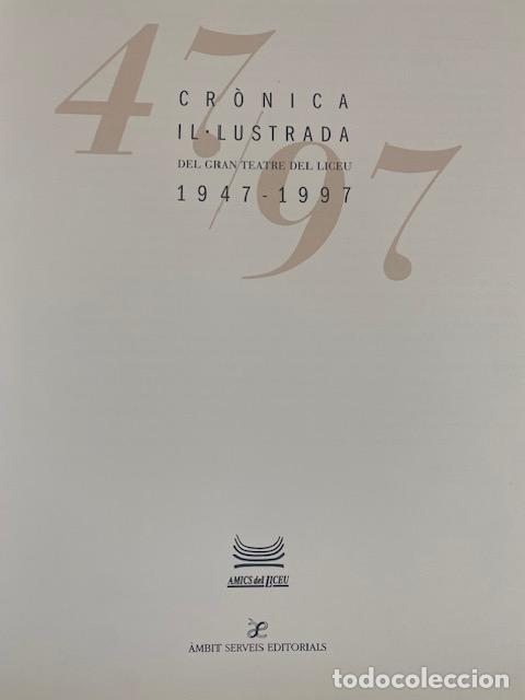 Libros de segunda mano: Gran Teatre del Liceu. Barcelona. 6 libros - Foto 9