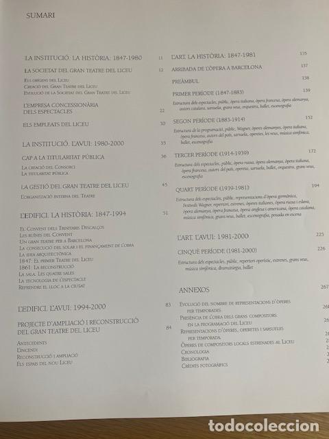 Libros de segunda mano: Gran Teatre del Liceu. Barcelona. 6 libros - Foto 12