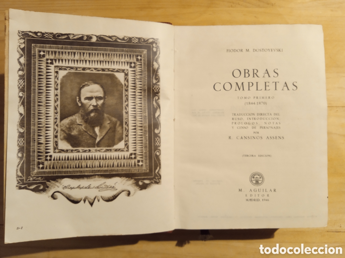 Libros de segunda mano: Dostoyevski - Obras Completas - Aguilar - Foto 2