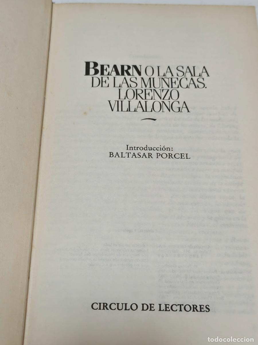 Libros de segunda mano: libro de bearn o la sala de las mu&ntilde;ecas rotas - Foto 2