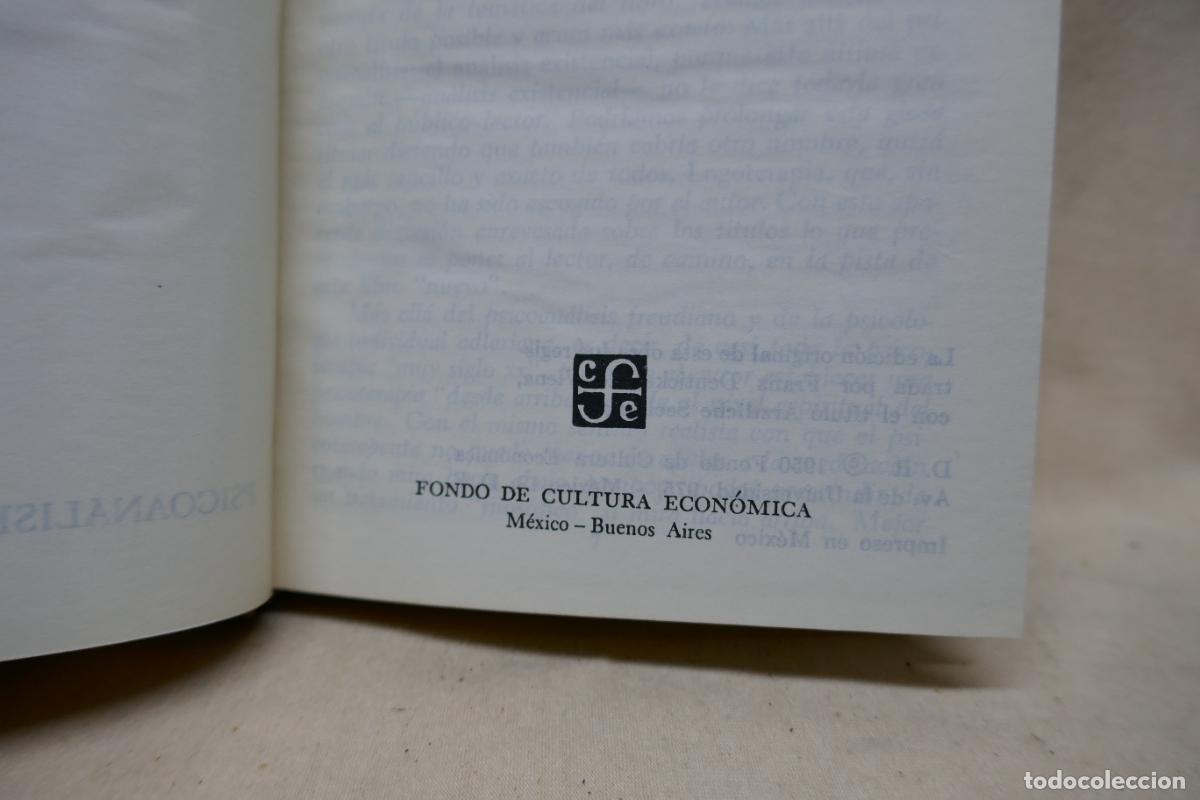 Libros de segunda mano: Psicoan&aacute;lisis y existencialismo - V. E. Frankl - Foto 11