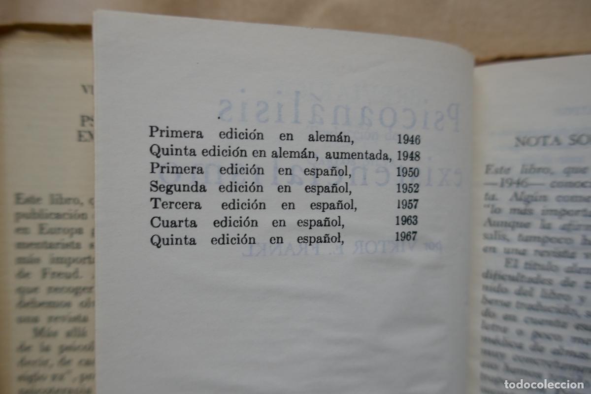 Libros de segunda mano: Psicoan&aacute;lisis y existencialismo - V. E. Frankl - Foto 12