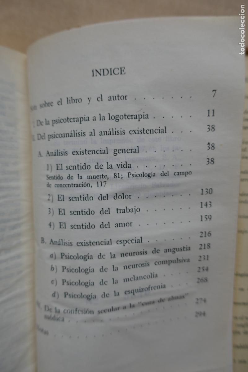 Libros de segunda mano: Psicoan&aacute;lisis y existencialismo - V. E. Frankl - Foto 14