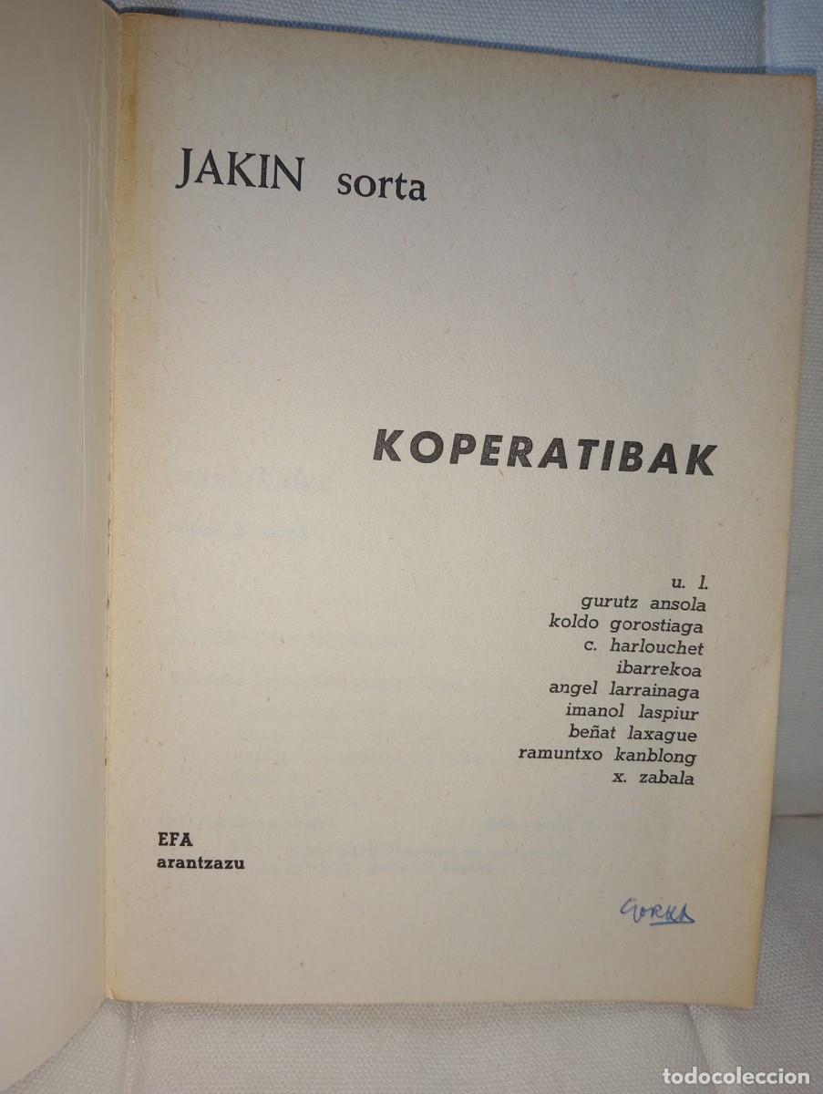 Libros de segunda mano: Libro en Euskera &rdquo;KOPERATIBAK&rdquo; - Foto 3