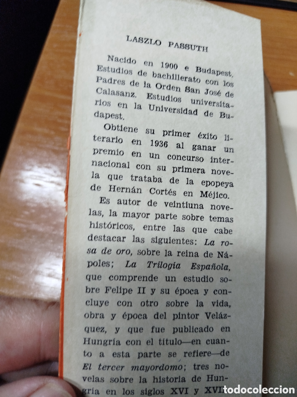 Libros de segunda mano: La novela hist&oacute;rica. Laszlo passutb. Colecci&oacute;n Ateneo. - Foto 2