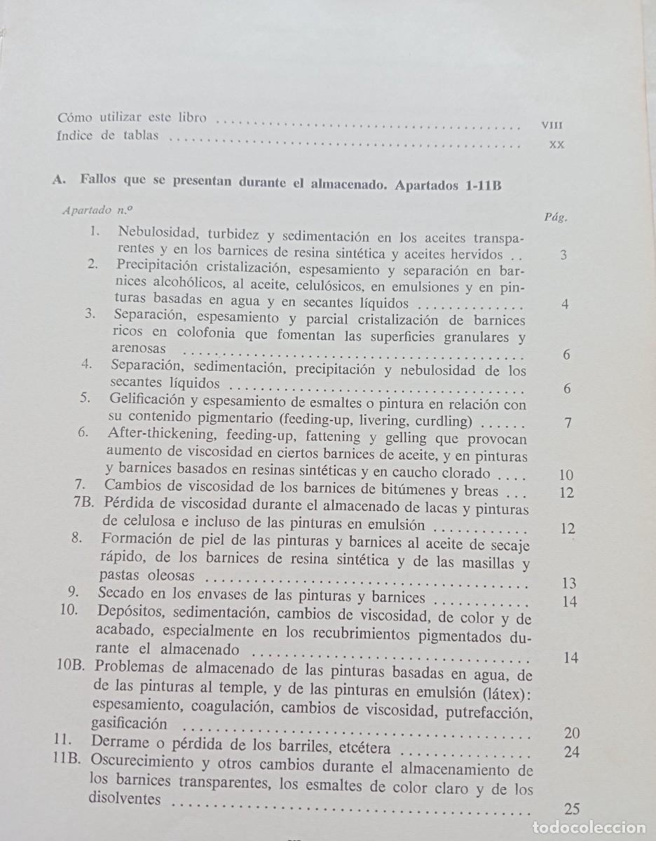Libros de segunda mano: DEFECTOS DE LAS CAPAS DE PINTURA, CAUSAS Y REMEDIOS - Foto 6