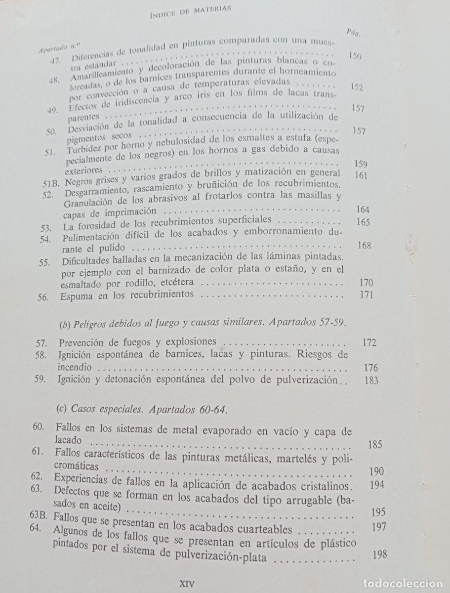 Libros de segunda mano: DEFECTOS DE LAS CAPAS DE PINTURA, CAUSAS Y REMEDIOS - Foto 9