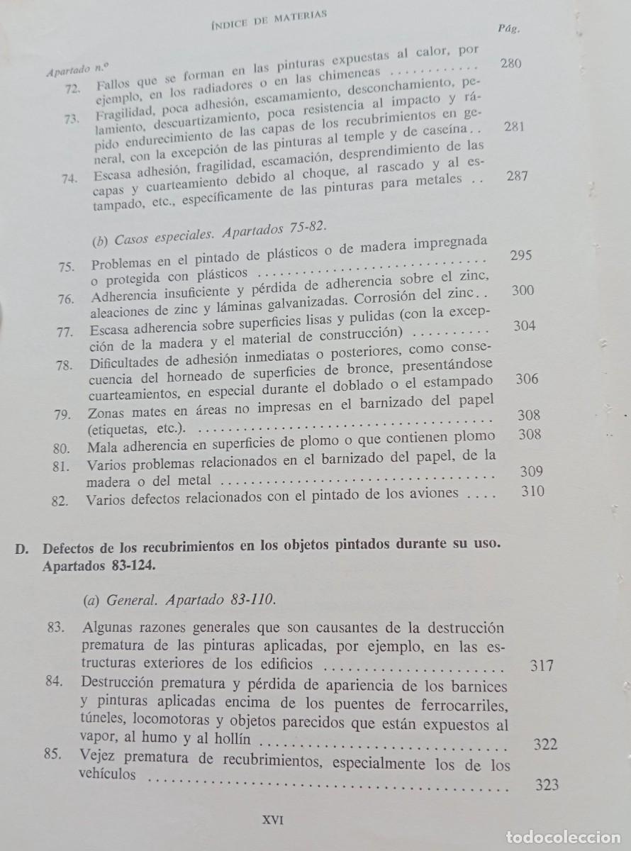 Libros de segunda mano: DEFECTOS DE LAS CAPAS DE PINTURA, CAUSAS Y REMEDIOS - Foto 11