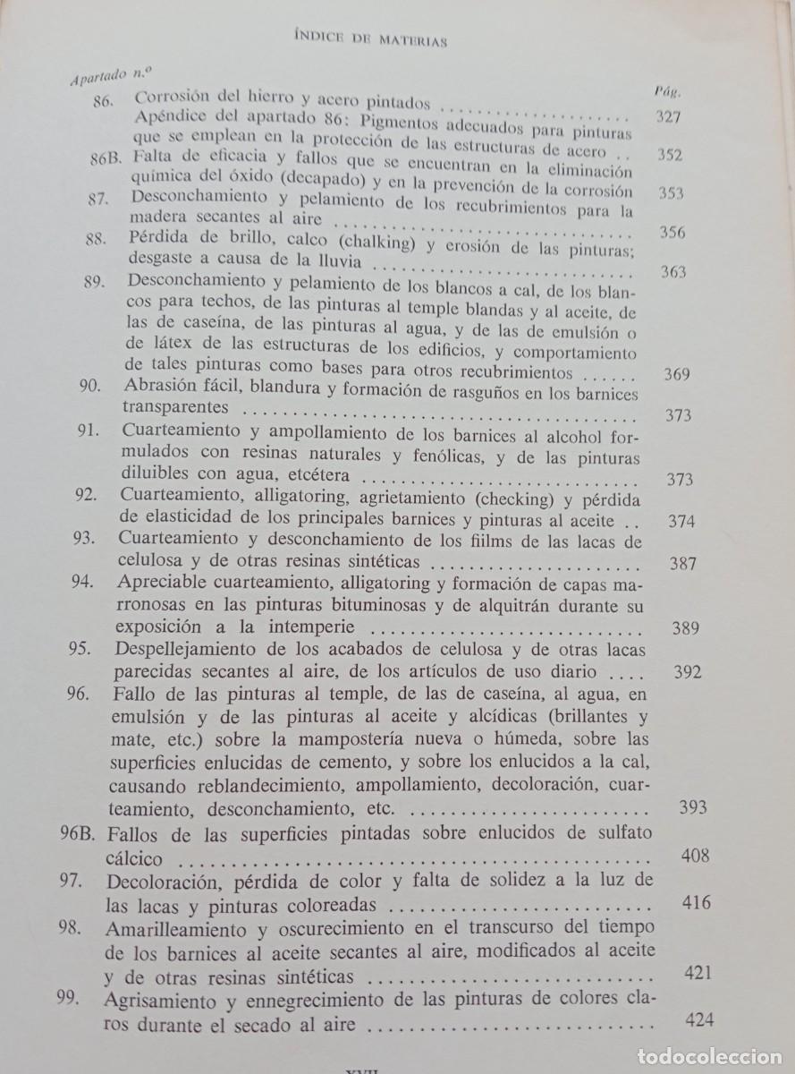 Libros de segunda mano: DEFECTOS DE LAS CAPAS DE PINTURA, CAUSAS Y REMEDIOS - Foto 12