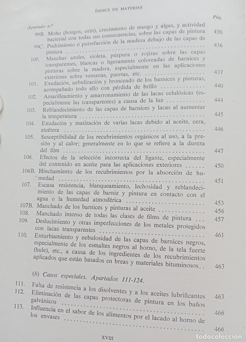 Libros de segunda mano: DEFECTOS DE LAS CAPAS DE PINTURA, CAUSAS Y REMEDIOS - Foto 13