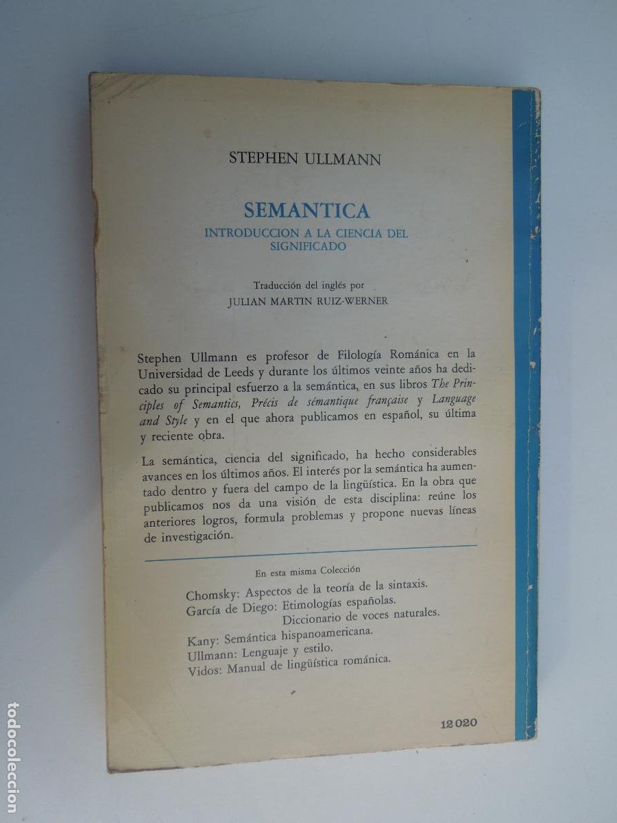 Libros de segunda mano: SEM&Aacute;NTICA - STEPHEN ULLMANN - Ed. Aguilar 1972 Madrid - Foto 5