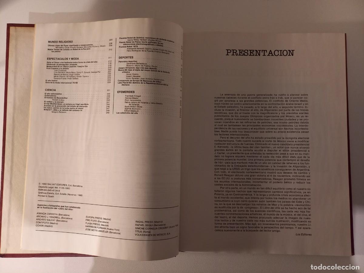 Libros de segunda mano: EL LIBRO DEL A&Ntilde;O 1980. SALVAT EDITORES - Foto 6