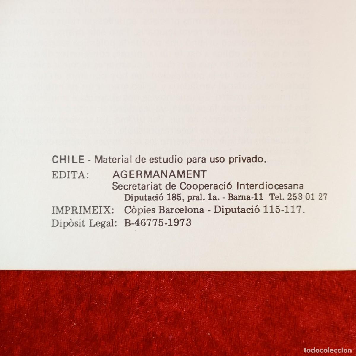 Libros de segunda mano: CHILE, DOCUMENTOS - AGERMANAMENT - 1973 / 1168 - Foto 3