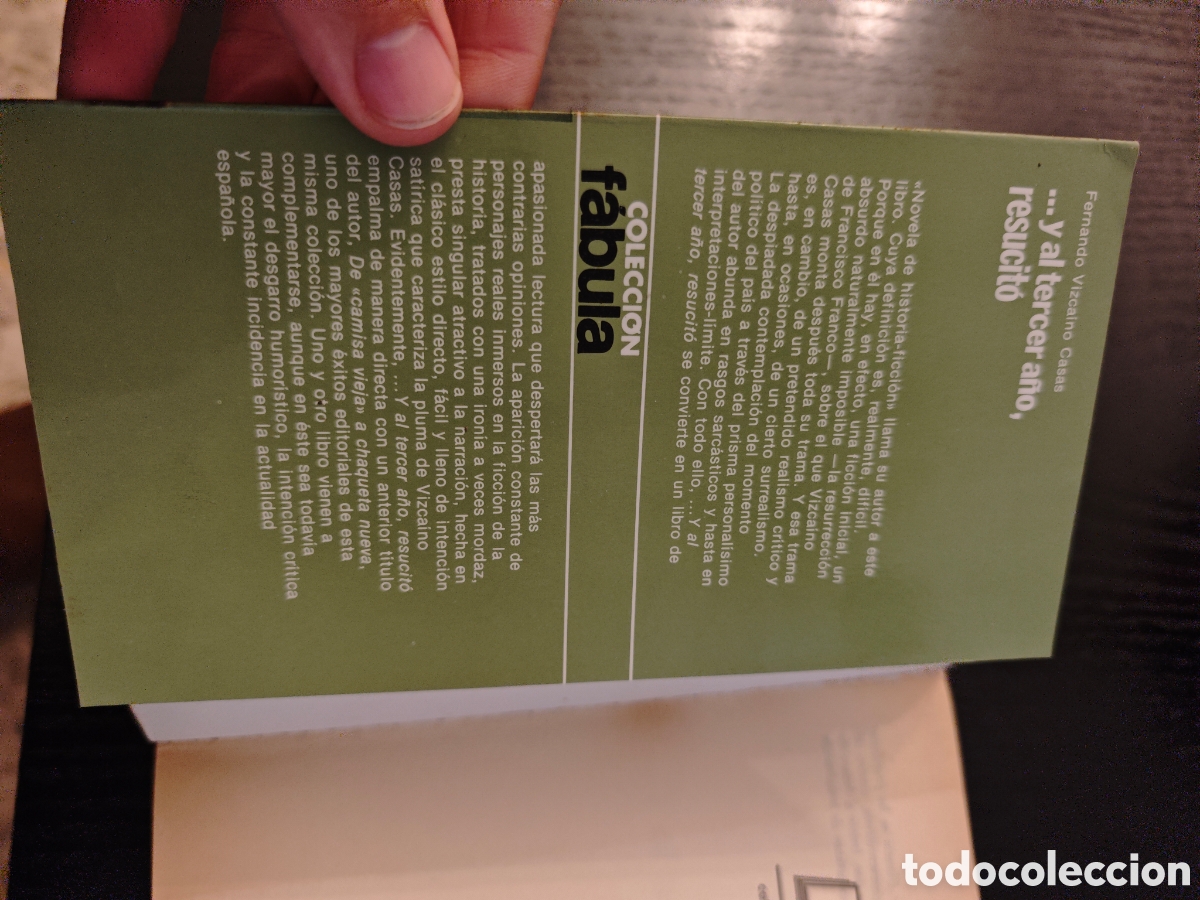 Libros de segunda mano: Libro &rdquo;... y al tercer a&ntilde;o, resucit&oacute;&rdquo; - Vizca&iacute;no - Foto 4