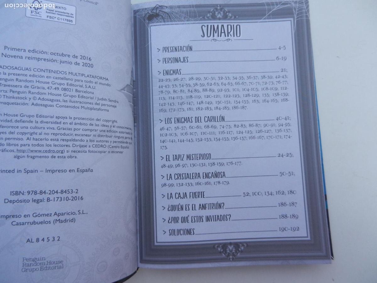 Libros de segunda mano: EL TORREON DE LOS ENIGMAS - ALFAGUARA 2016 - Foto 3