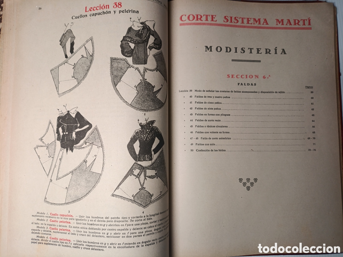 Libros de segunda mano: Libro CORTE SISTEMA MARTI .Modisteria A&ntilde;o 1942 - Foto 3