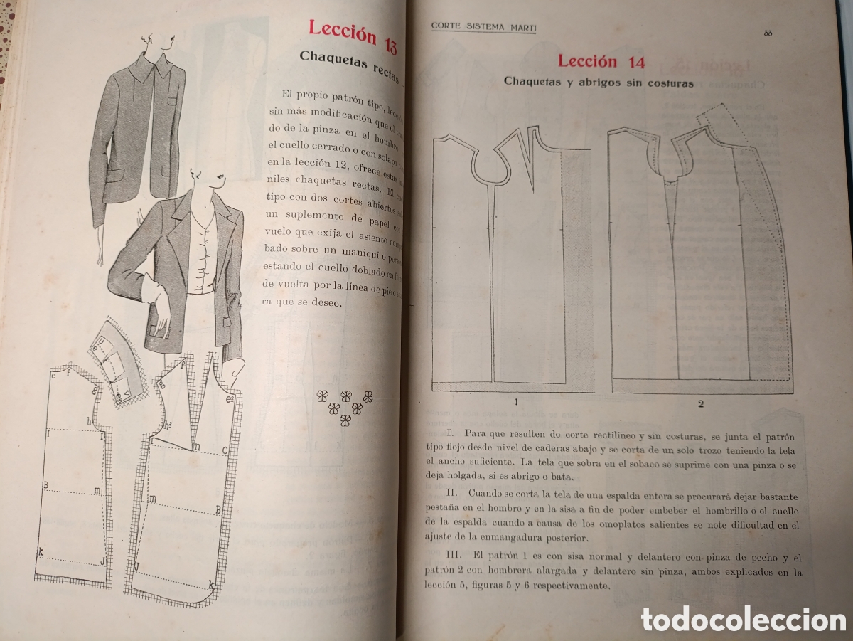 Libros de segunda mano: Libro CORTE SISTEMA MARTI . Sastreria 1940 - Foto 3