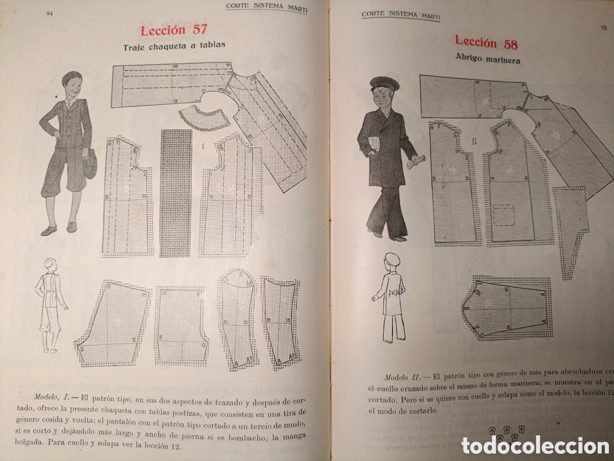 Libros de segunda mano: Libro CORTE SISTEMA MARTI . Sastreria 1940 - Foto 7