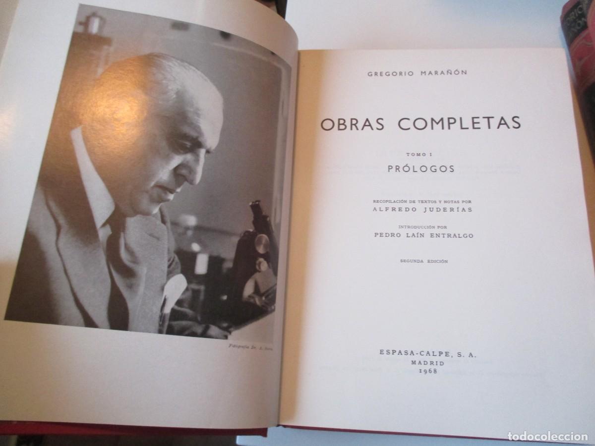 Libros de segunda mano: GREGORIO MARA&Ntilde;&Oacute;N Obras completas en 7 tomos W38131 - Foto 3