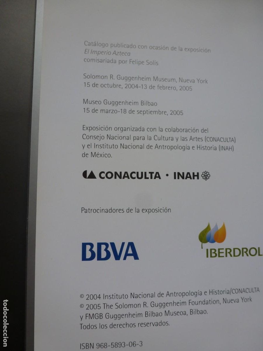 Libros de segunda mano: EL IMPERIO AZTECA. VV.AA. EXPOSICI&Oacute;N GUGGENHEIM BILBAO 2005 - Foto 3