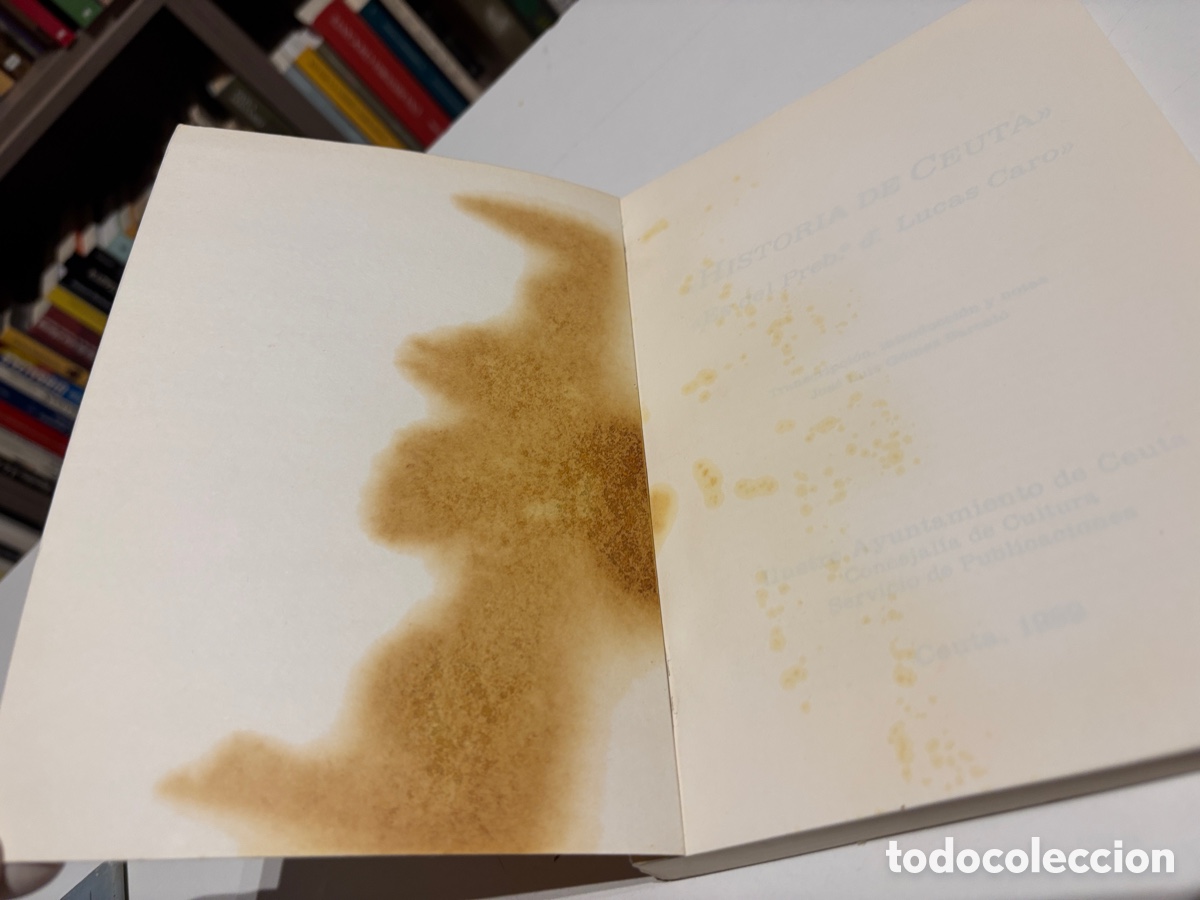 Libros de segunda mano: Historia de Ceuta. Lucas Caro. 1989. - Foto 3
