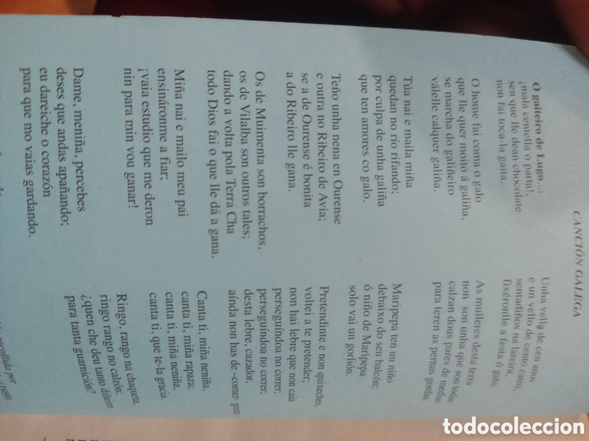 Libros de segunda mano: O gaiteiro de Lugo ( 80 pax. ) - Foto 2