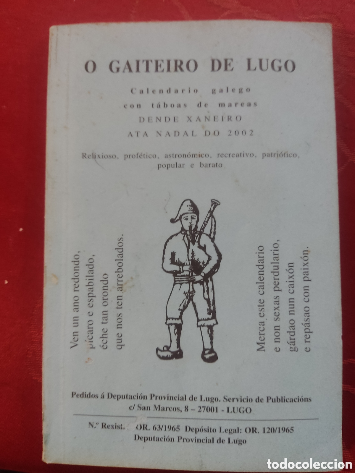 Libros de segunda mano: O gaiteiro de Lugo ( 80 pax. ) - Foto 1