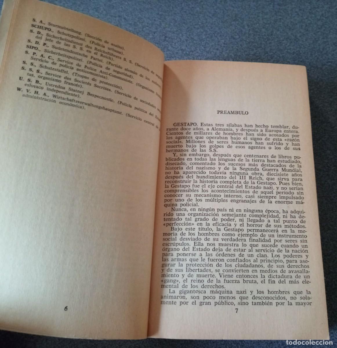 Libros de segunda mano: La Gestapo Jacques Delarue - Foto 6