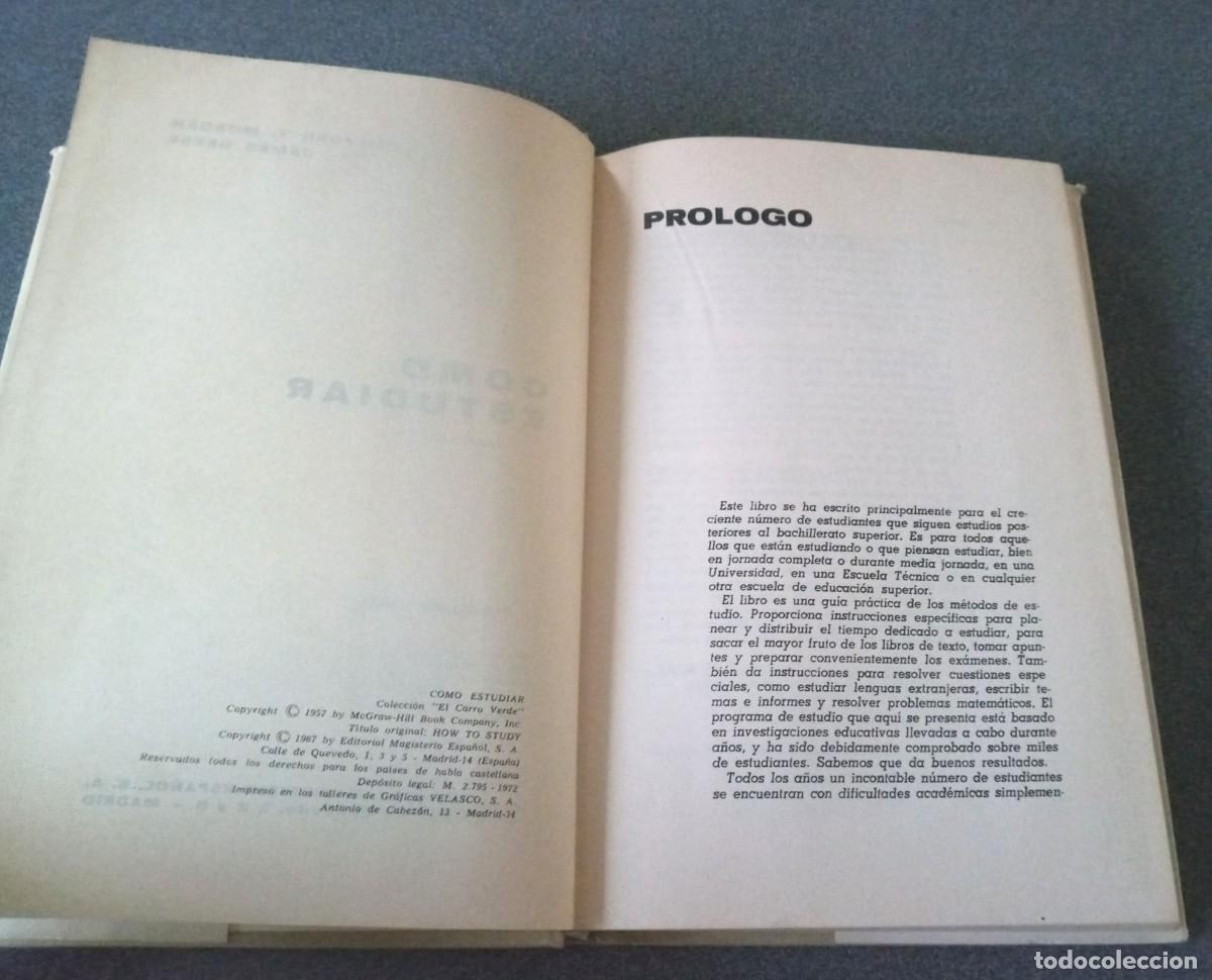 Libros de segunda mano: Como Estudiar Clifford T.Morgan James Deese - Foto 5