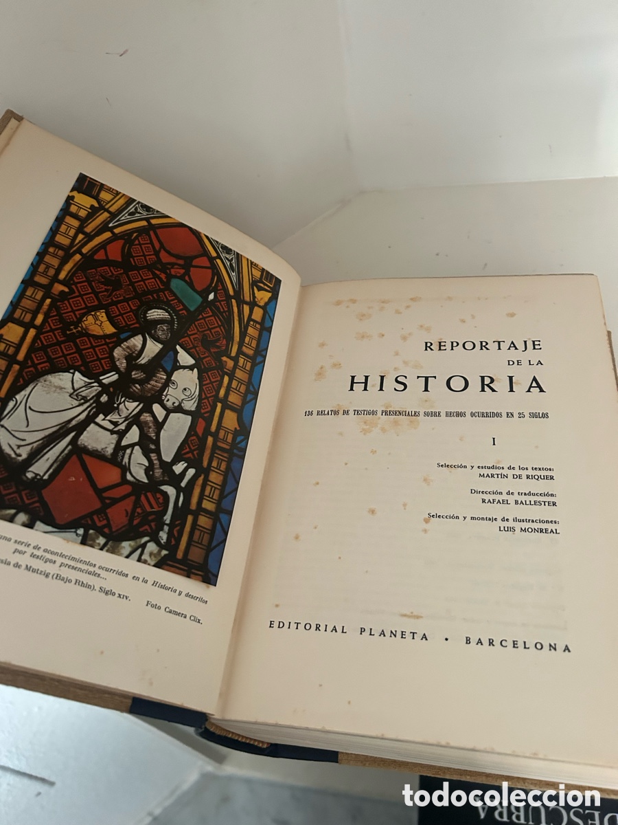 Libros de segunda mano: REPORTAJE DE LA HISTORIA, Martin de Riquer. 3 TOMOS - Foto 9