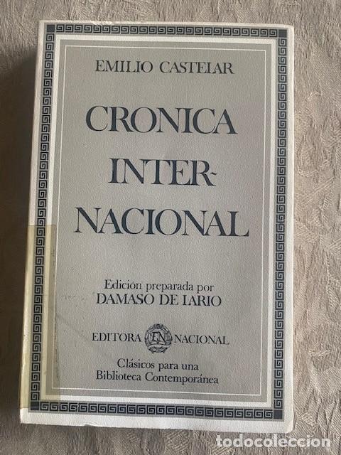 Libros de segunda mano: Cr&oacute;nica Internacional. Emilio Castelar. - Foto 1